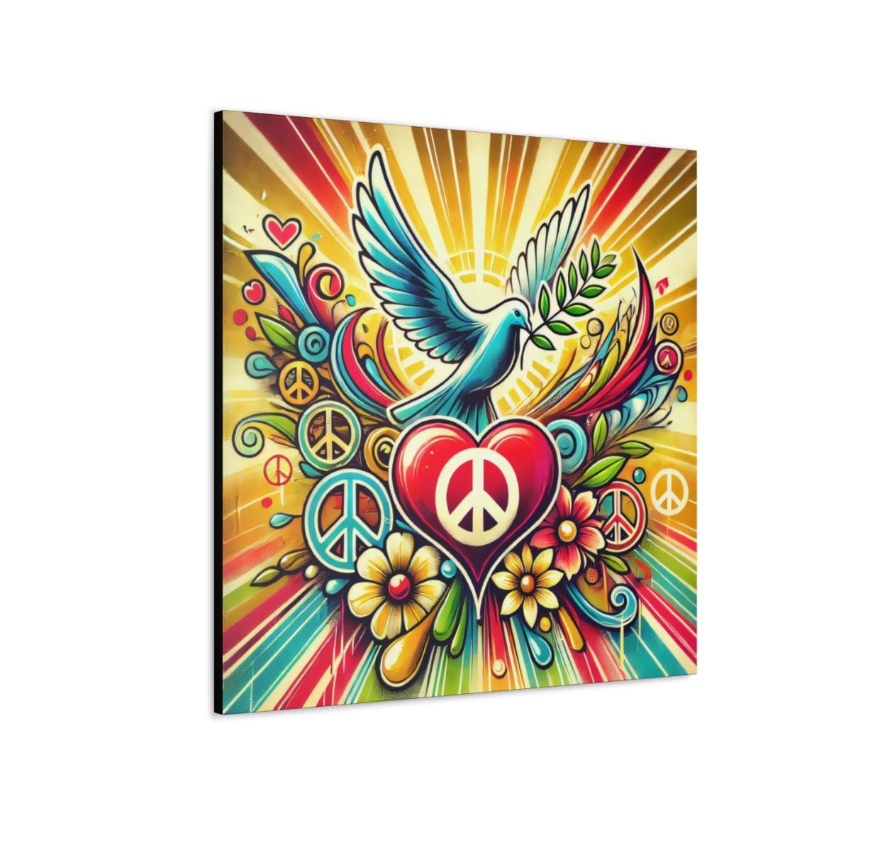4PC Peace & Love Hippie