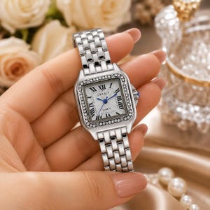 Square Watch With Roman Numerals - Etsy
