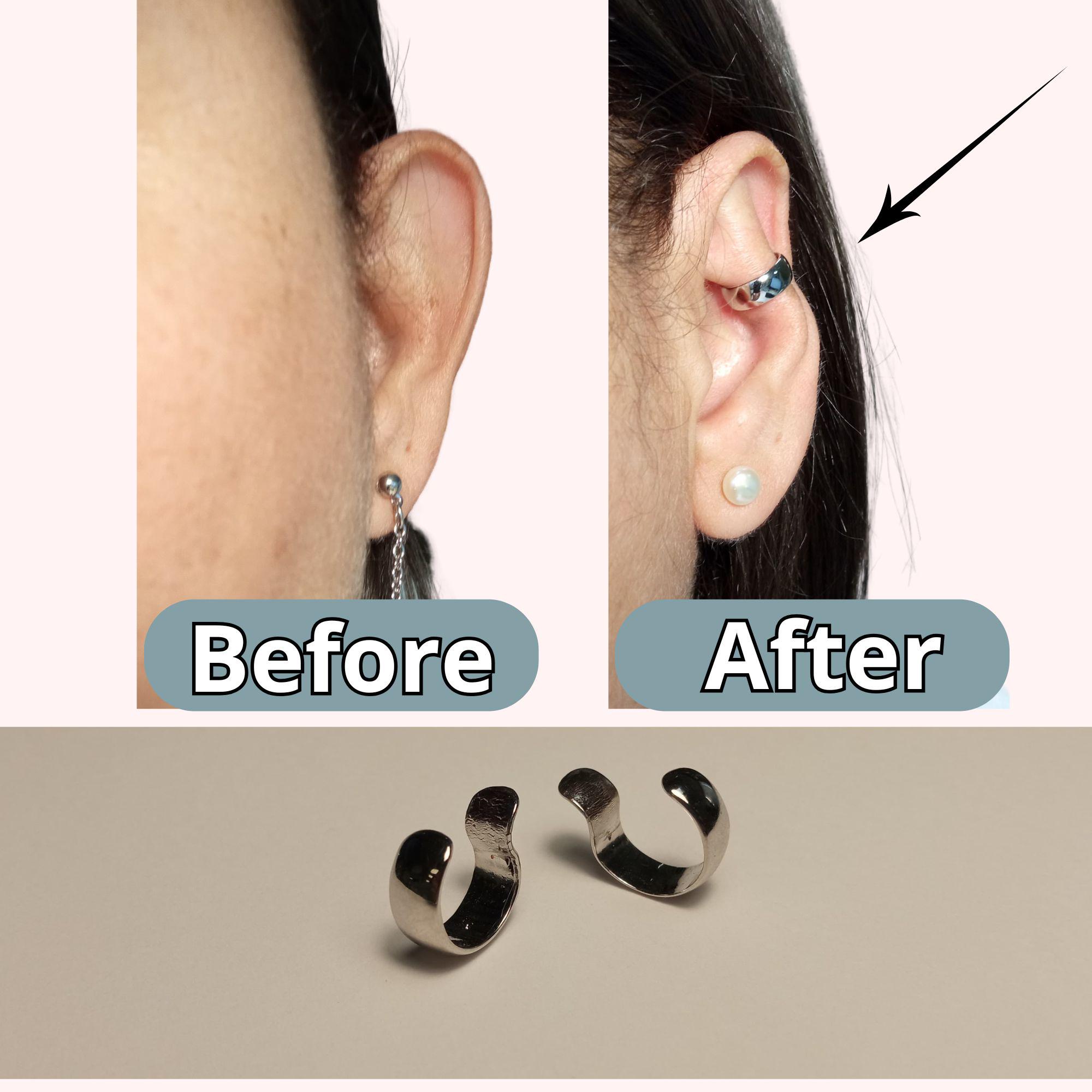 Corrige tus orejas grandes con este accesorio especial, earcuff, earcuff silver, earring, earring silver