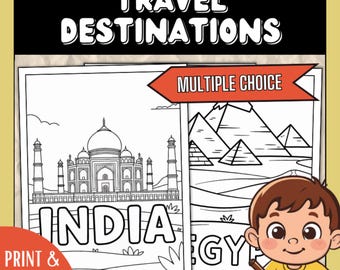 Travel & Vacation Destination Coloring Sheets | 20 Fun World Landmark And Geography Printables for Kids