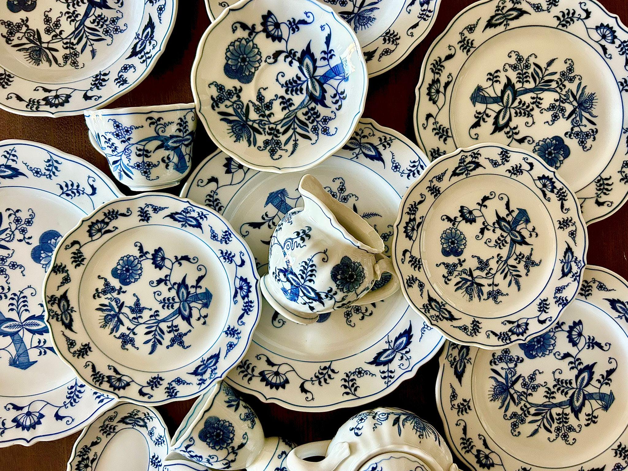 Blue Danube 花柄食器セット 6枚 Blue Danube 花柄食器セット 6枚 BLUE DANUBE ブルーダニューブ ブルー