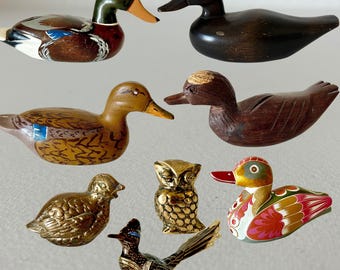 Elli Malevolti Vintage Duck Sculpture | Italian Pewter & Resin