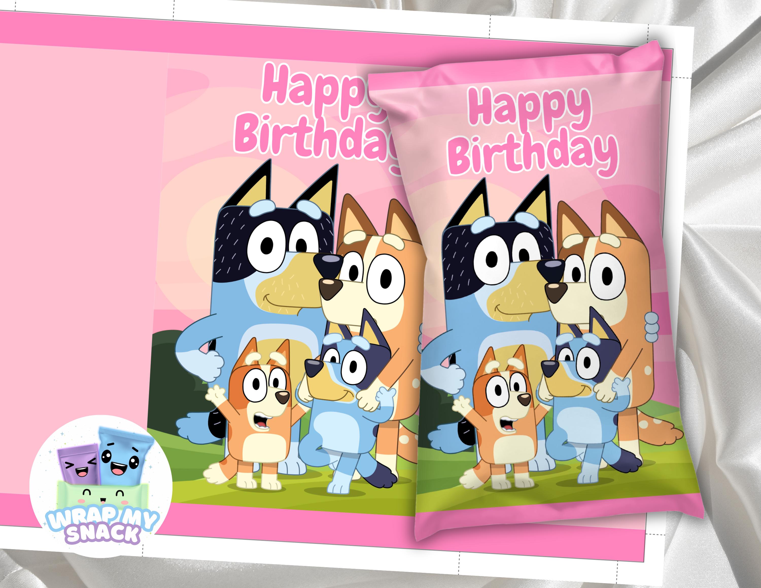 Pink Bluey Party Printables