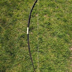 Deathrot - Handmade Blight Bow – 35lbs @ 28" | Dark Corrupted Wild Rose Bow | Primitive Fantasy Bow | One of a Kind Archery Bow