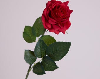 Artificial Red Rose – Real Touch Flower
