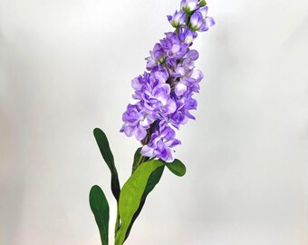 Purple Flower Stem - 80cm Silk Floral Spray