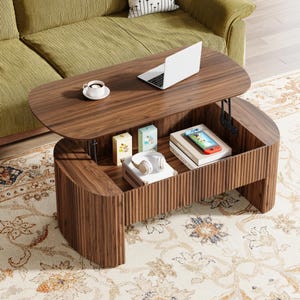 Coffee Table With Hidden Storage - Lift Top Design 47-Inch - Living Room Shelf - Modern Furniture