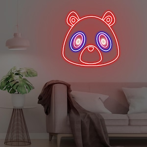 Custom Bear Neon Sign: Kid&#39;s Room Decor, Anime LED Light