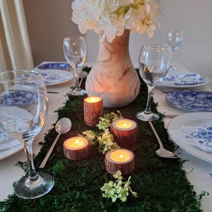 Rustic Woodland Moss Runner - Preserved Moss