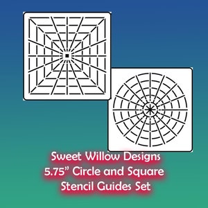 Mandala Guideline Stencil Set - 5.75" x 5.75" Circle & Square