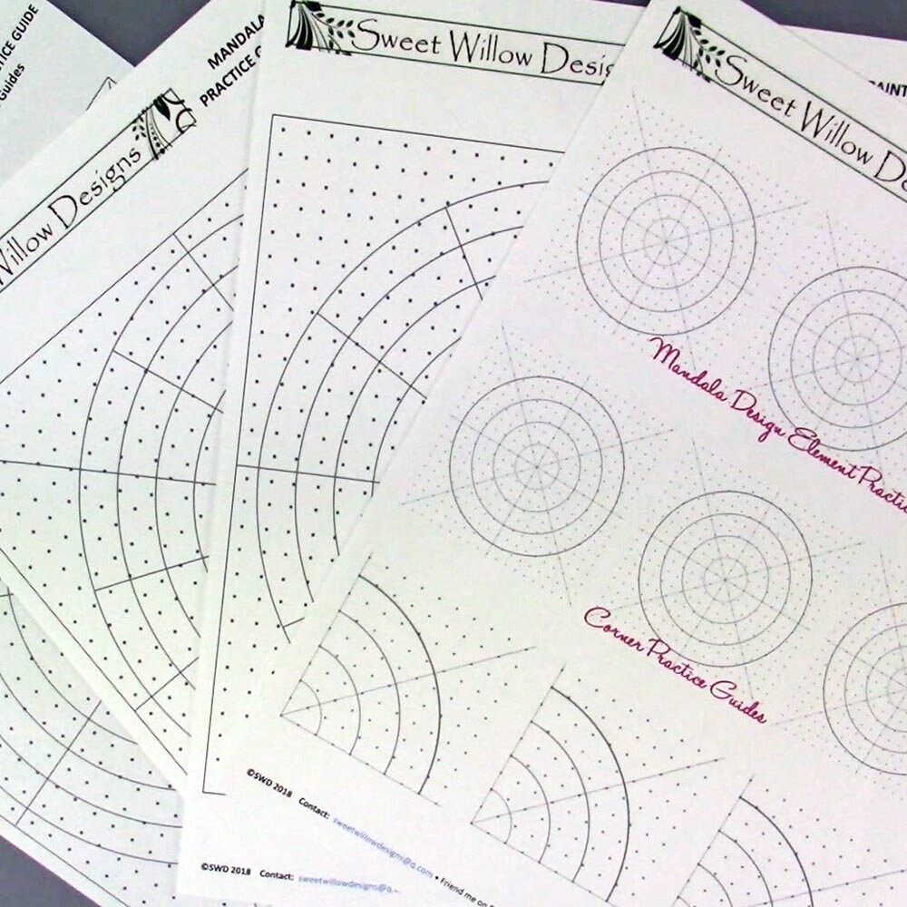 Digital Mandala Dot Painting Design Elements and Practice | Etsy