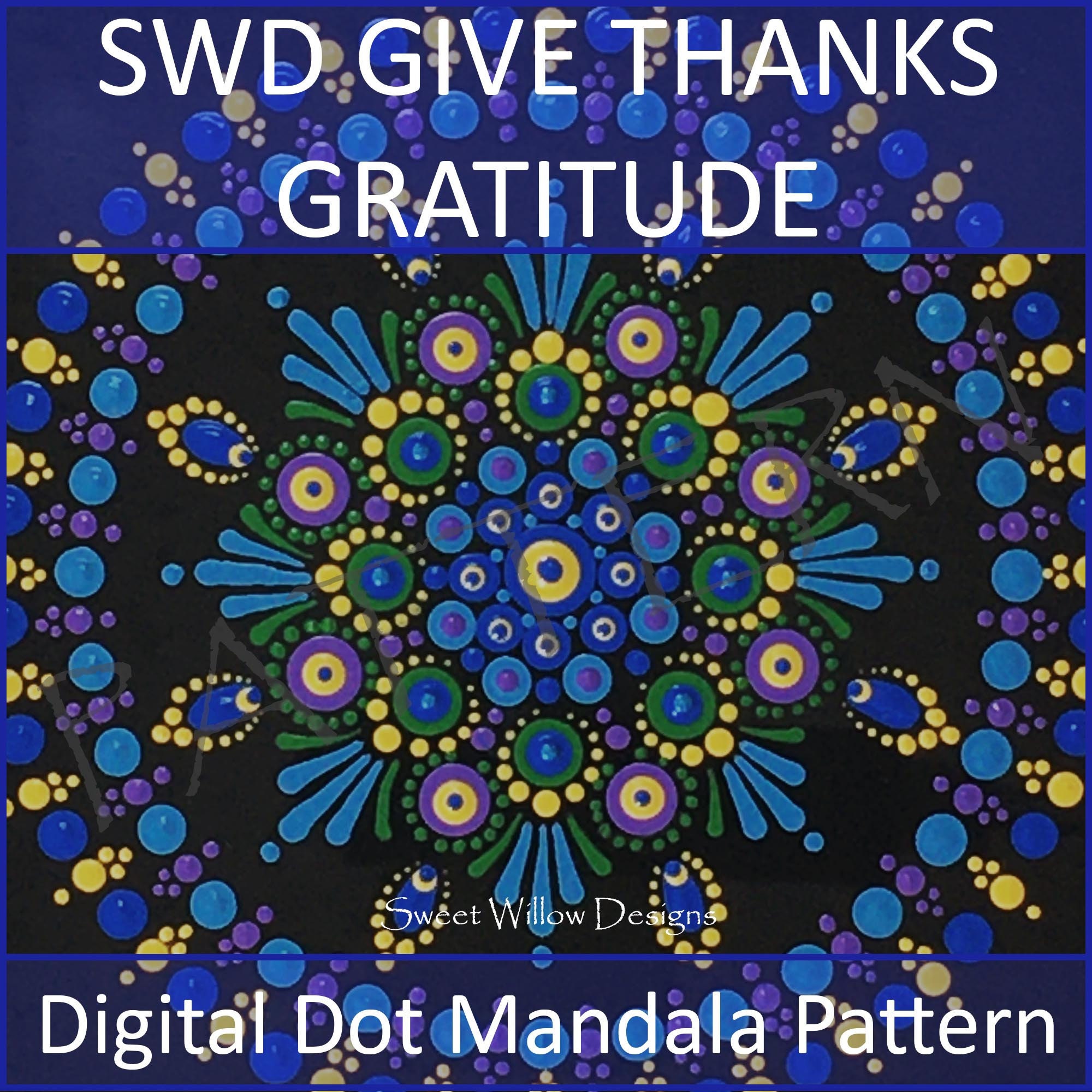 Mandala Swishes - see how I swish for dot mandala art 