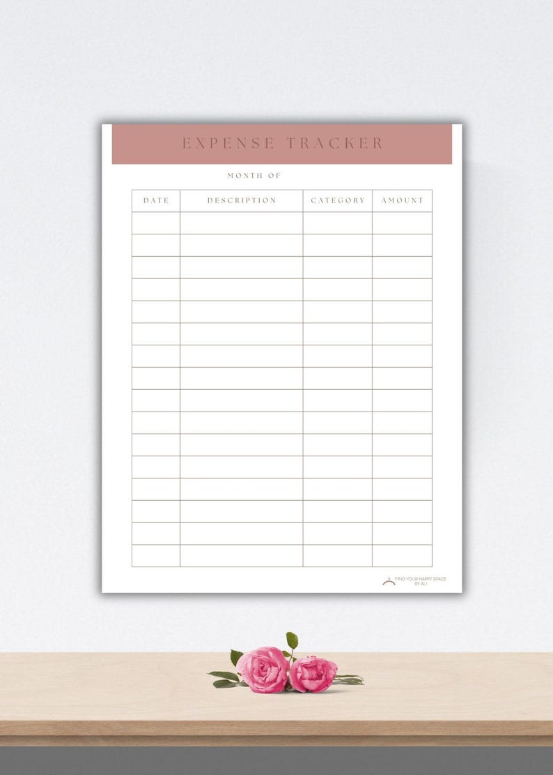 Editable 2025 Monthly Expense Tracker Budget Organizer Monthly Planner