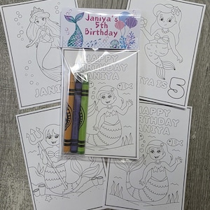 Mermaid birthday party favors, Mermaid birthday party favors