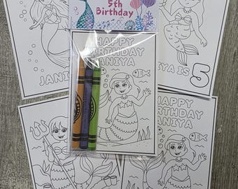 Mermaid birthday party favors, Mermaid birthday party favors