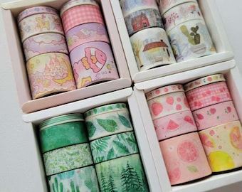 8 Rolls Washi Tape Set for Journaling / Journal / Scrapbook /Planner
