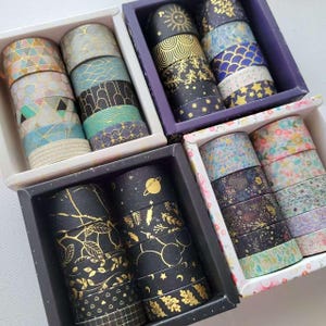 10 Rolls Washi Tape Set for Journaling / Journal / Scrapbook /Planner immagine 1