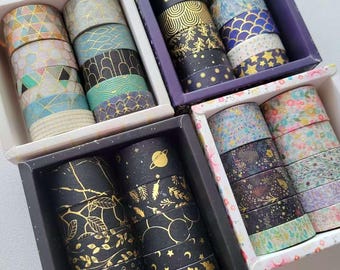 10 Rolls Washi Tape Set for Journaling / Journal / Scrapbook /Planner