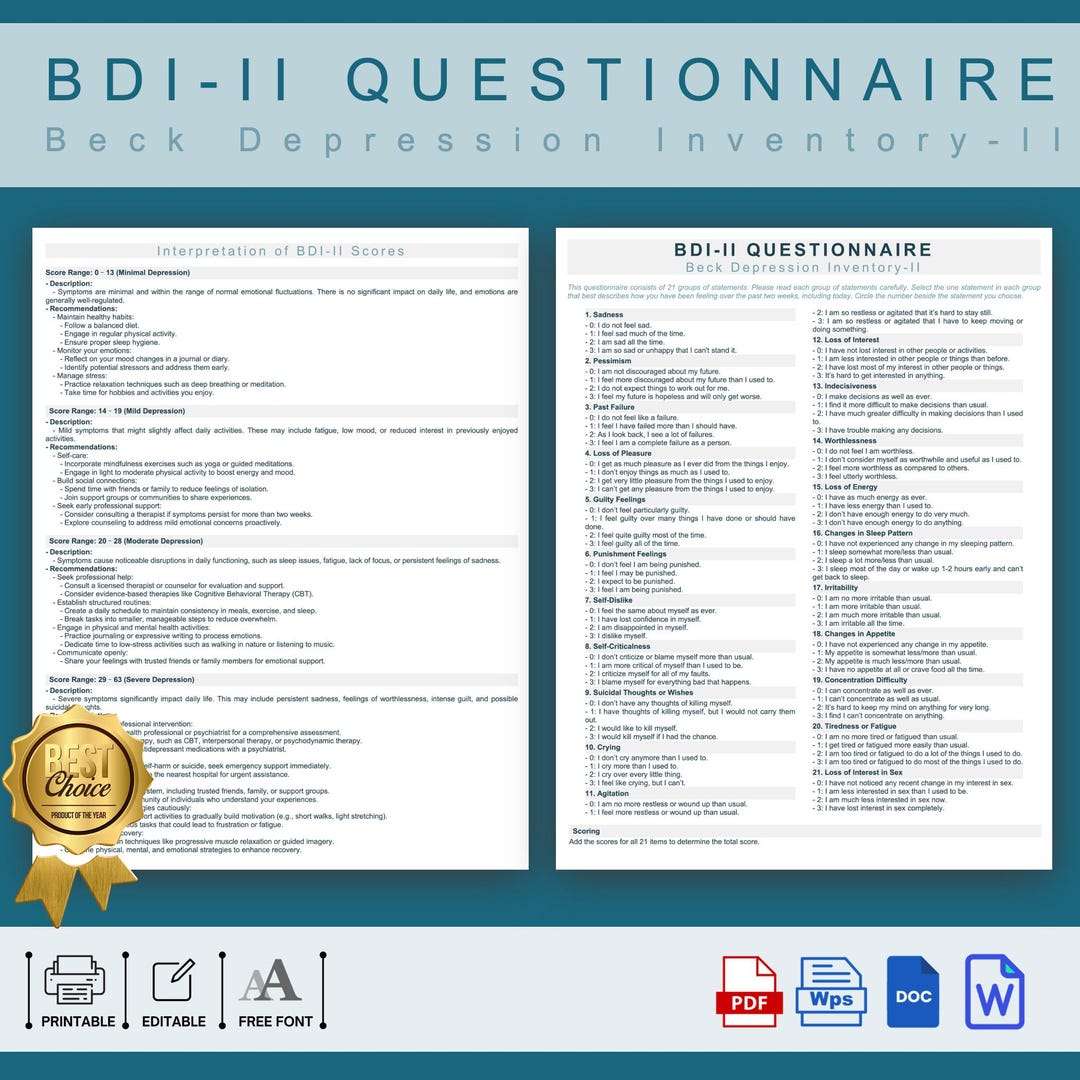 The Bdi Ii Printable: Everything You Need To Know - 0cklt1z