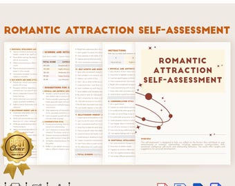 Test d'auto-évaluation de l'attirance romantique, test de compatibilité relationnelle et de confiance en soi, test de confiance en soi et d'intelligence émotionnelle dans les fréquentations