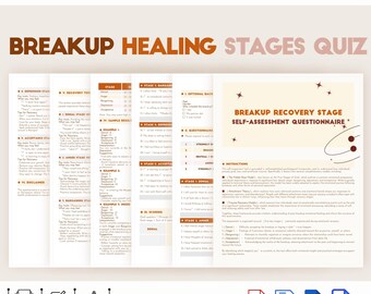 Quiz sur les étapes de guérison d'une rupture, questionnaire d'auto-évaluation sur les étapes de rétablissement d'une rupture, test des étapes de rétablissement du deuil relationnel, approche psychologique