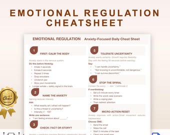 Aide-mémoire à imprimer pour la régulation de l'anxiété, réinitialisation du système nerveux, aide-mémoire quotidien pour le soulagement de l'anxiété, poster sur les techniques d'ancrage
