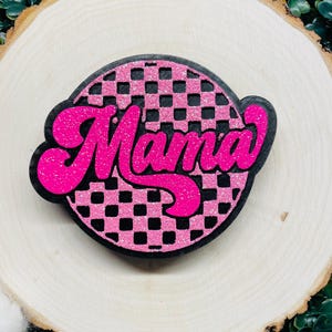Checkered Mama Round Car Freshie Freshy - Air Freshener