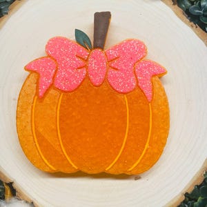 Pumpkin with Bow Car Freshie - Car Air Freshener