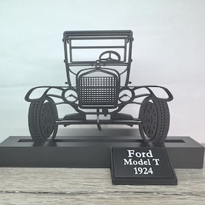 Ford Model T Desktop Silhouette | Personalized Gift for Car Lovers | Made in the USA