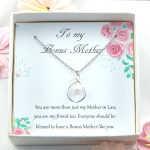 Bonus Mother Necklace Gift,Step Mother Necklace,Step Mom Wedding Gift,Bonus Mom Necklace,Unbiological Mother Necklace