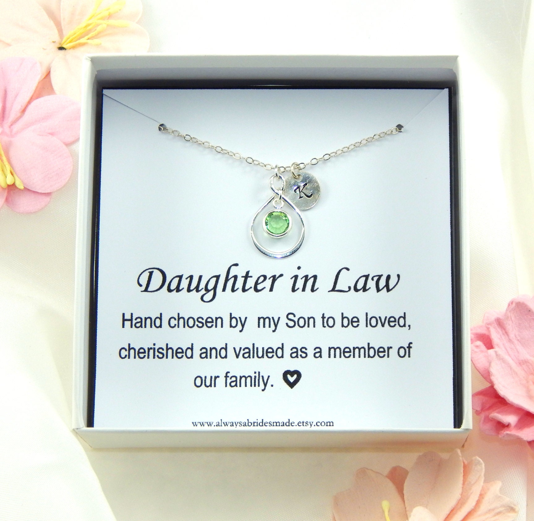Daughter in Law Personalized Necklacegift for Daughter in Etsy Australia