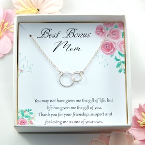 Bonus Mother Necklace Gift,Step Mother Necklace,Step Mom Wedding Gift,Bonus Mom Necklace,Unbiological Mother Necklace