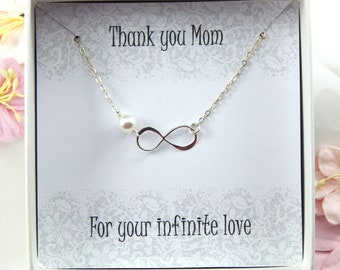 Mother Necklace,Mother Infinity Necklace,Mother Necklace,Infinity Necklace Gift to Mother from Daughter,Infinity necklace Gift from Son