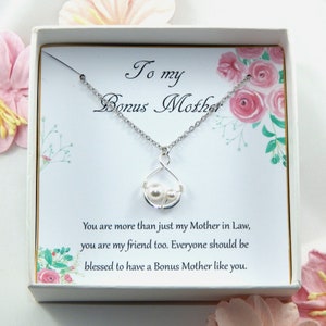 Bonus Mother Necklace Gift,Step Mother Necklace,Step Mom Wedding Gift,Bonus Mom Necklace,Unbiological Mother Necklace