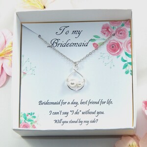 Bridesmaid Gift Bridesmaid Necklace Gift Box,Will You Be My Bridesmaid,Bridesmaid Proposal,Gift from Bride to Bridesmaid,Bridesmaid Necklace