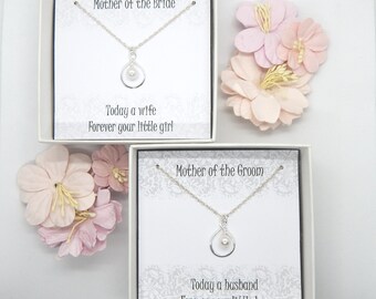 Mother and the Bride and Mother of the Groom Jewelry Set,Mother of the Bride and Groom Gift,Mothers in Law Necklace Gift,Mother in Law Gift
