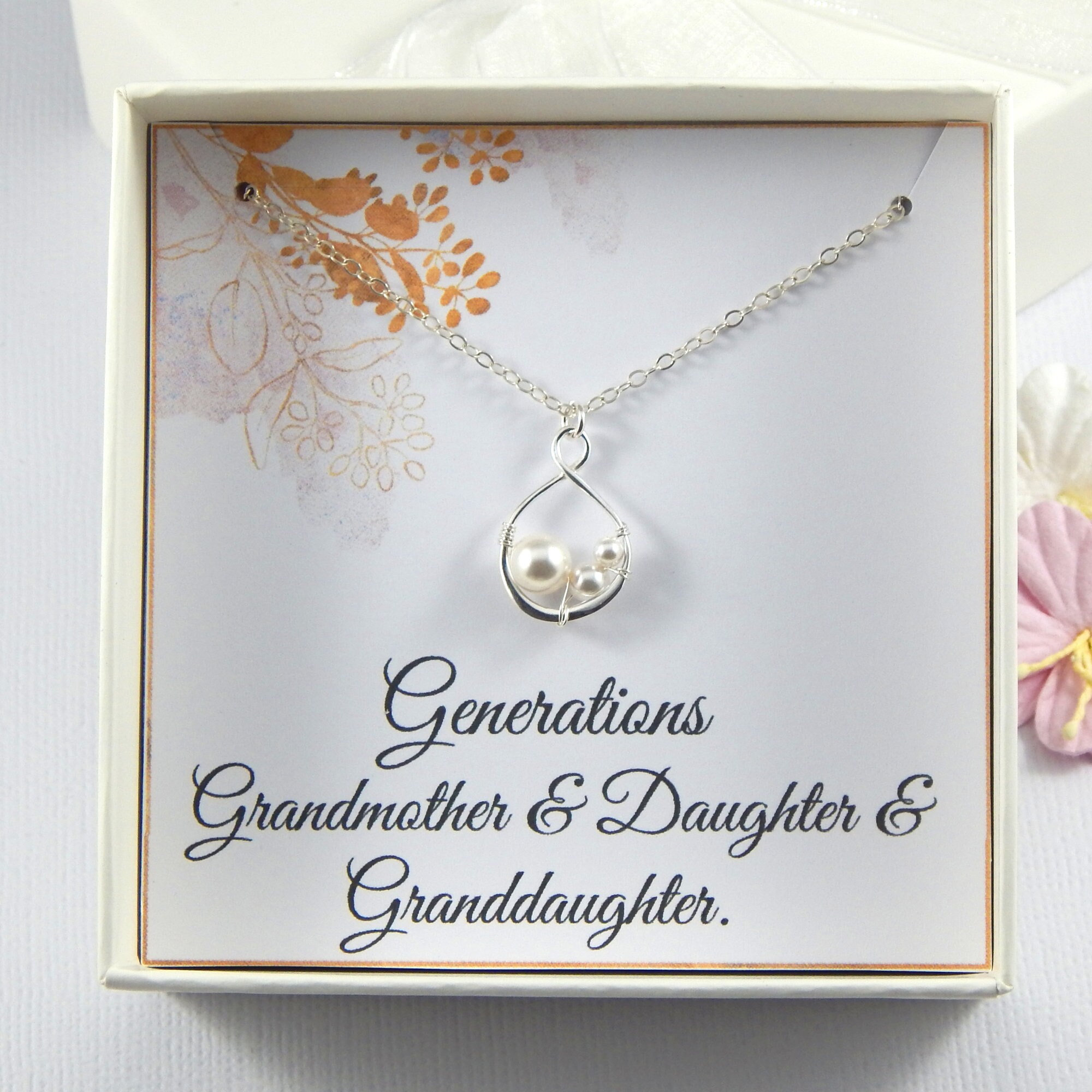 Grandma Necklace,grandmother Necklace,grandmother of the Bride