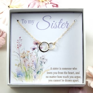 Sister Necklace,Sister Birthday gift,Big Sister Little Sister Gift,Sister Jewelry, Gift to Sister from Sister, Gift to Sister from Brother