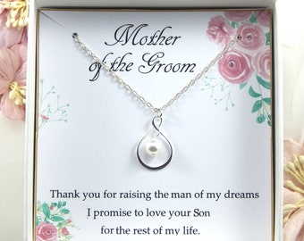 Mother Of The Groom Necklace Gift From Bride,Gift For Mother Of The Groom,Mother In Law Necklace,Wedding gift for Mother in law