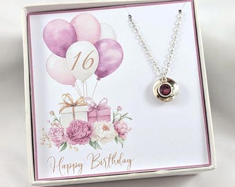 16th Birthday Gift Necklace,Personalized 16th Birthday Gift,Gift For 16th Birthday,Friend's 16th Birthday