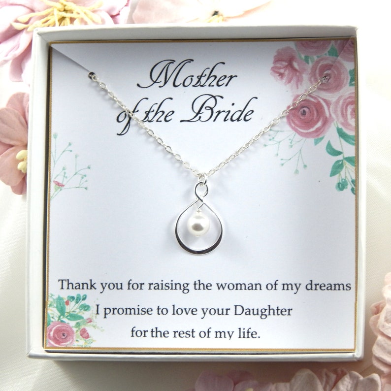 Mother of the Bride Gift From Groom,Mother Of The Bride Necklace,Mother of the Bride Necklace From Groom,Gift from Groom to Mother of Bride image 1