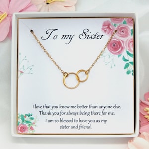 Sister Necklace,Sister Birthday gift,Big Sister Little Sister Gift,Sister Jewelry, Gift to Sister from Sister, Gift to Sister from Brother