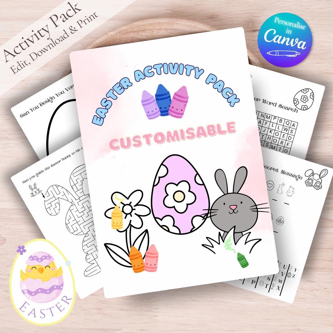 Easter Activity Pack | Fun Easter Activity | Print at Home | Easter Fun ...