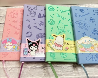 Uroczy notatnik Sanrio do codziennego pisania, idealny do prowadzenia dziennika, notatek szkolnych, planerów lub do rysowania