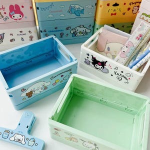 Sanrio Faltbare Aufbewahrungsbox für Schreibwaren, Bücher, Schlüssel und mehr!