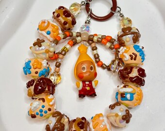 Ręcznie robiony, oryginalny brelok do telefonu Twinkle Twinkle | Pasek z koralikami w kształcie gwiazdy | Kawaii akcesorium do telefonu | Uroczy brelok do kluczy | Prezent dla kolekcjonerów