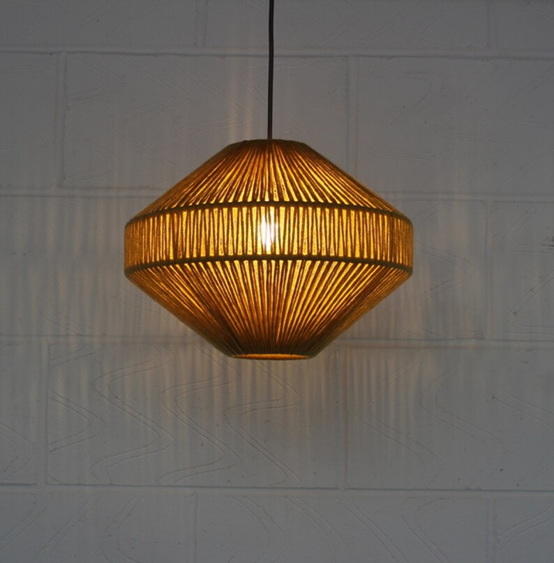 Home & Living Gold Colour Weave Capsule lampshade image 3