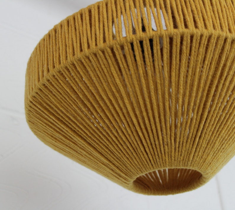 Home & Living Gold Colour Weave Capsule lampshade image 2