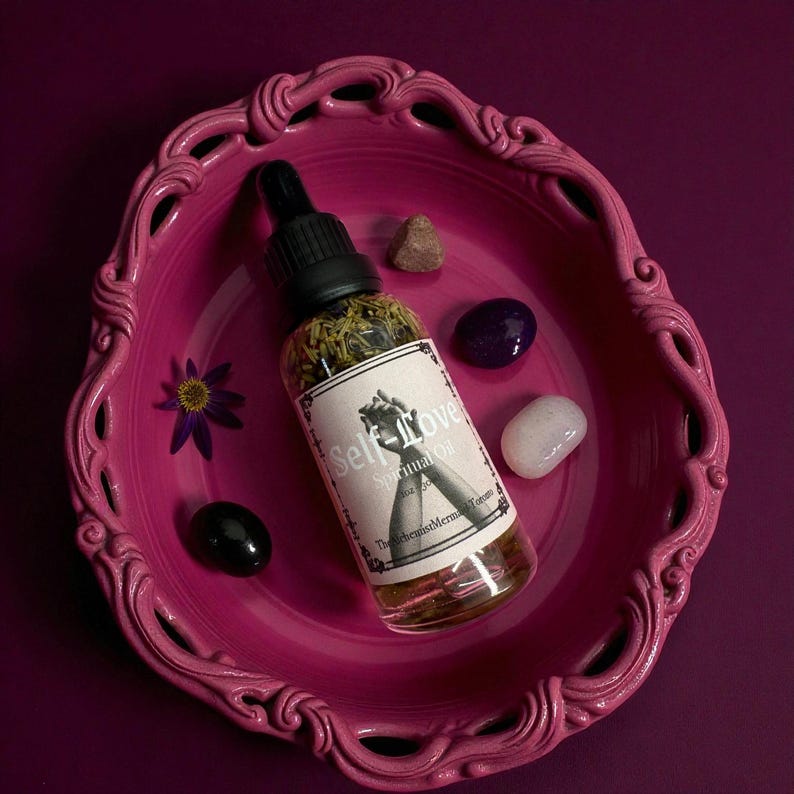 Self Love Oil | Self-Love Ritual Oil | Spell oil | Intention Oil | Self Empowerment Oil image 1
