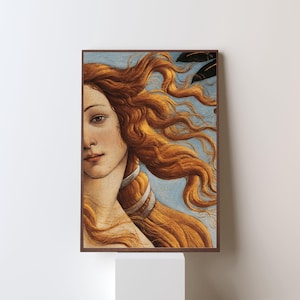 Venus Wall Art | Botticelli Poster | Renaissance Aesthetic Print | Classical Art Decor | Museum Print | Gallery Wall Art